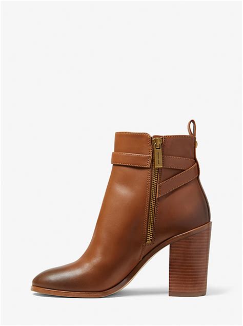 michael kors brandy cowboy ankle boots|Michael Kors burnished boots.